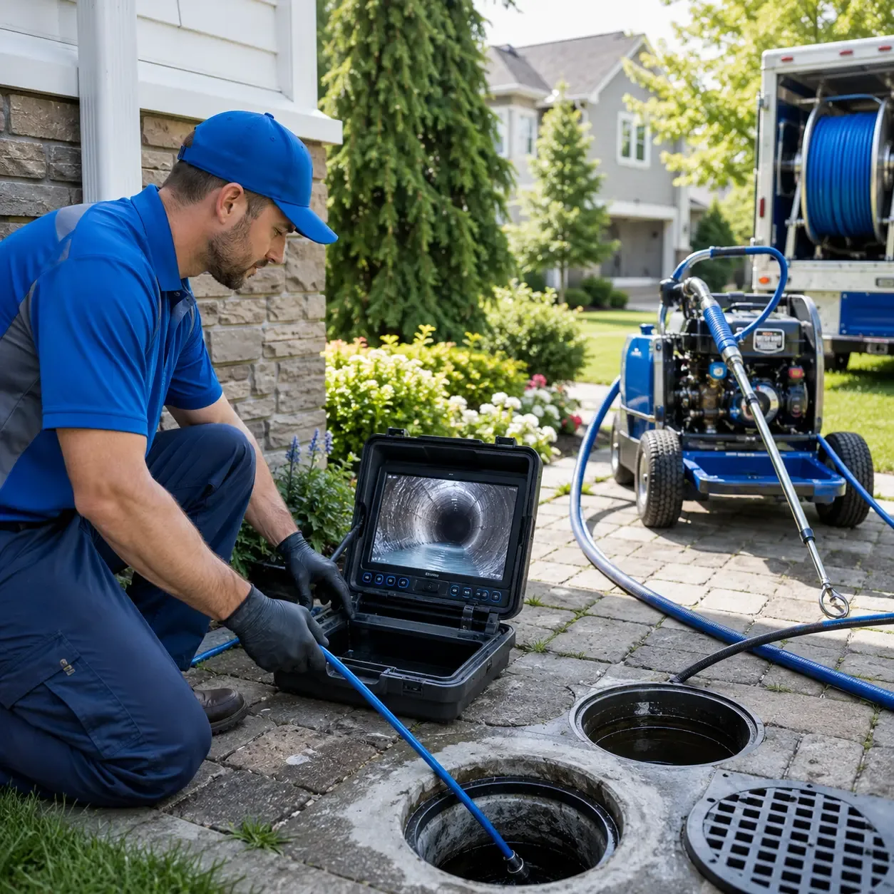 Outdoor drain cleaning professionals serving Big Lake, TX